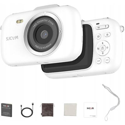 Aparat Cyfrowy SJCAM ZV100 white dla Dzieci Młodzieży kamera WEBCAM 80Mpx Aparat Cyfrowy SJCAM ZV100 white dla Dzieci Młodzieży kamera WEBCAM 80Mpx