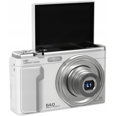 Aparat Cyfrowy Xrec C89 64mp 4k 10x Zoom Optyczny Obrotowy Ekran Lcd 3,2' / C89 / Biały Aparat Cyfrowy Xrec C89 64mp 4k 10x Zoom Optyczny Obrotowy Ekran Lcd 3,2' / C89 / Biały