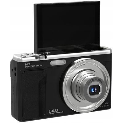 Aparat Cyfrowy Xrec C89 64mp 4k 10x Zoom Optyczny Obrotowy Ekran Lcd 3,2' / C89 / Czarny Aparat Cyfrowy Xrec C89 64mp 4k 10x Zoom Optyczny Obrotowy Ekran Lcd 3,2' / C89 / Czarny
