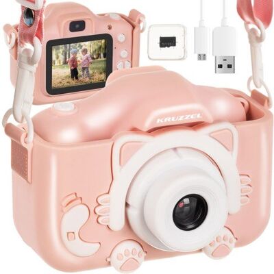 Artemis Aparat dla Dzieci Cyfrowy Kamera + Karta 32gb Fotograficzny Full HD Kotek Artemis Aparat dla Dzieci Cyfrowy Kamera + Karta 32gb Fotograficzny Full HD Kotek