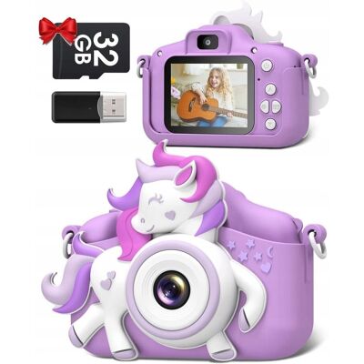Inny producent Aparat dla dzieci Gofunly X1 konik 1080P 20MP 2.0' SD 32GB kamera zabawa Inny producent Aparat dla dzieci Gofunly X1 konik 1080P 20MP 2.0' SD 32GB kamera zabawa