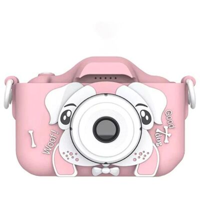 Aparat dla dzieci kamera HD X5 + ochronne etui Piesek - różowy Aparat dla dzieci kamera HD X5 + ochronne etui Piesek - różowy