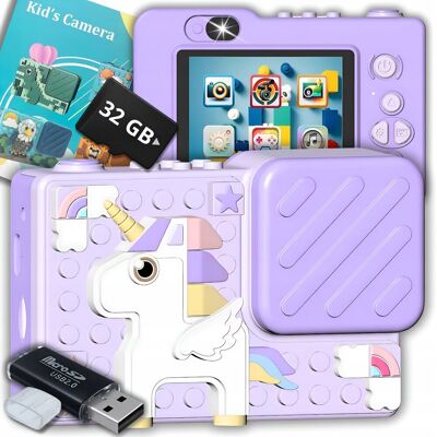 ZeeTech Aparat Fotograficzny Cyfrowy Dla Dzieci 40Mpx Kamera Selfie Gry+Karta 32Gb ZeeTech Aparat Fotograficzny Cyfrowy Dla Dzieci 40Mpx Kamera Selfie Gry+Karta 32Gb