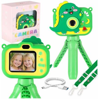 Inny producent Aparat fotograficzny cyfrowy dla dzieci na statywie dinozaur zielony Inny producent Aparat fotograficzny cyfrowy dla dzieci na statywie dinozaur zielony