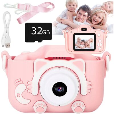 Bounn APARAT FOTOGRAFICZNY DLA DZIECI RÓŻOWY KOT PINK CAT Bounn APARAT FOTOGRAFICZNY DLA DZIECI RÓŻOWY KOT PINK CAT