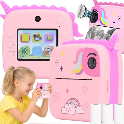 SMX Aparat Fotograficzny Edukacyjny dla Dzieci Mini Drukarka Wideo Full HD GRY SMX Aparat Fotograficzny Edukacyjny dla Dzieci Mini Drukarka Wideo Full HD GRY