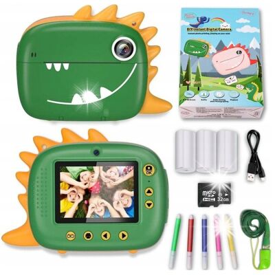 Inny producent Aparat Fotograficzny Natychmiastowy Z Drukarką Dla Dzieci Karta Sd 32gb Fhd Inny producent Aparat Fotograficzny Natychmiastowy Z Drukarką Dla Dzieci Karta Sd 32gb Fhd