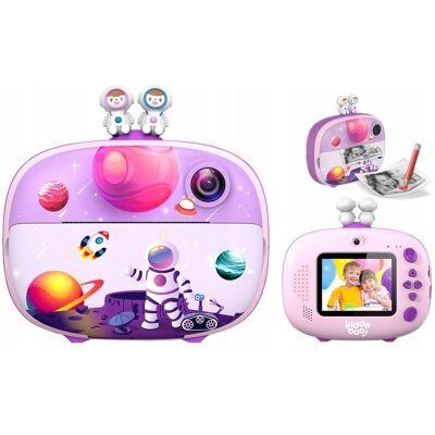 Inny producent Aparat Natychmiastowy 20mp Kamera 1080p Obiektyw Selfie Drukarka Druk ZdjĘĆ / P83 Różowy Inny producent Aparat Natychmiastowy 20mp Kamera 1080p Obiektyw Selfie Drukarka Druk ZdjĘĆ / P83 Różowy
