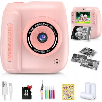Inny producent Aparat Natychmiastowy dla Dzieci 48MP 1080P Druk Termiczny SD 32GB Inny producent Aparat Natychmiastowy dla Dzieci 48MP 1080P Druk Termiczny SD 32GB