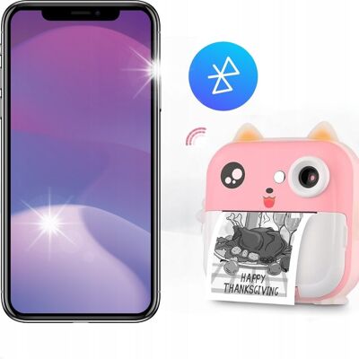Inny producent APARAT NATYCHMIASTOWY DLA DZIECI DRUKUŚ + 13 ROLEK PAPIERU Mini Drukarka Inny producent APARAT NATYCHMIASTOWY DLA DZIECI DRUKUŚ + 13 ROLEK PAPIERU Mini Drukarka