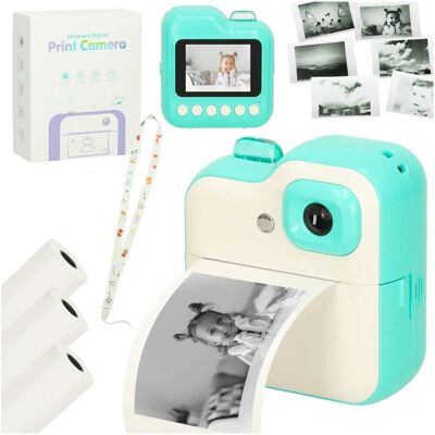 Inny producent Aparat natychmiastowy dla dzieci mini drukarka termiczna 24mpx zielony Inny producent Aparat natychmiastowy dla dzieci mini drukarka termiczna 24mpx zielony