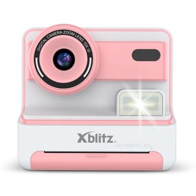 Aparat natychmiastowy dla dzieci Xblitz Flash Pink z drukarką termiczną Aparat natychmiastowy dla dzieci Xblitz Flash Pink z drukarką termiczną