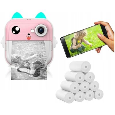 Inny producent Aparat Natychmiastowy Mini Drukarka Drukuś Dla Dzieci +20 Rolek Termicznych Inny producent Aparat Natychmiastowy Mini Drukarka Drukuś Dla Dzieci +20 Rolek Termicznych