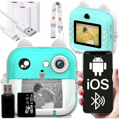 ZeeTech Aparat Natychmiastowy Mini Drukarka Termiczna + Karta 32Gb ZeeTech Aparat Natychmiastowy Mini Drukarka Termiczna + Karta 32Gb