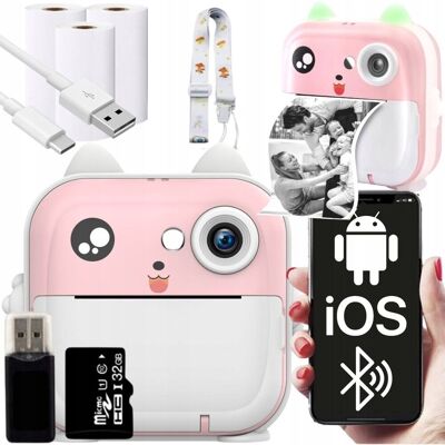 ZeeTech Aparat Natychmiastowy Mini Drukarka Termiczna + Karta 32Gb ZeeTech Aparat Natychmiastowy Mini Drukarka Termiczna + Karta 32Gb