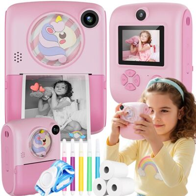 SMX Aparat Telefon Cyfrowy dla Dzieci Natychmiastowy z MINI Drukarką Kartą 32GB SMX Aparat Telefon Cyfrowy dla Dzieci Natychmiastowy z MINI Drukarką Kartą 32GB