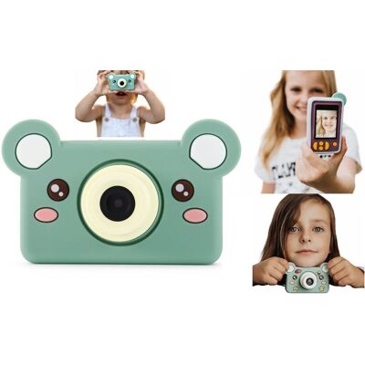 Inny producent Cyfrowy Aparat Dla Dziecka 24mp Video 1080p Lcd 2' + Karta 32gb / Kiimento / Model C / Bear / Zielony Inny producent Cyfrowy Aparat Dla Dziecka 24mp Video 1080p Lcd 2' + Karta 32gb / Kiimento / Model C / Bear / Zielony
