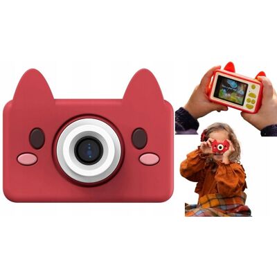 Inny producent Cyfrowy Aparat Dla Dziecka 24mp Video 1080p Lcd 2' + Karta 32gb / Kiimento / Model C / Fox / Czerwony Inny producent Cyfrowy Aparat Dla Dziecka 24mp Video 1080p Lcd 2' + Karta 32gb / Kiimento / Model C / Fox / Czerwony