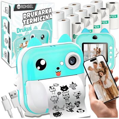 Inny producent DRUKUŚ 3.0 DRUKARKA TERMICZNA APARAT KAMERA NATYCHMIASTOWY DRUK + 13 ROLEK Inny producent DRUKUŚ 3.0 DRUKARKA TERMICZNA APARAT KAMERA NATYCHMIASTOWY DRUK + 13 ROLEK