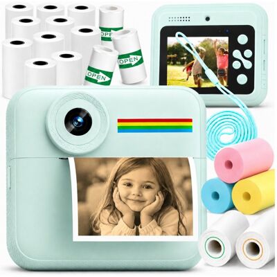 ZeeTech Drukuś Aparat Natychmiastowy Dla Dzieci Z Drukarką Cyfrową + 18 Rolek Papieru ZeeTech Drukuś Aparat Natychmiastowy Dla Dzieci Z Drukarką Cyfrową + 18 Rolek Papieru