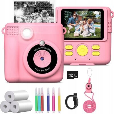 Inny producent DZIECIĘ DRUKARKA TERMICZNA POLAROID FOTOGRAFICZNY NATYCHMIASTOWY + 3 ROLKI Inny producent DZIECIĘ DRUKARKA TERMICZNA POLAROID FOTOGRAFICZNY NATYCHMIASTOWY + 3 ROLKI