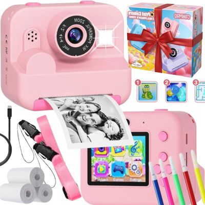 SMX Kamera Aparat Cyfrowy dla Dzieci Natychmiastowy z Drukarką + Karta 32 GB SMX Kamera Aparat Cyfrowy dla Dzieci Natychmiastowy z Drukarką + Karta 32 GB