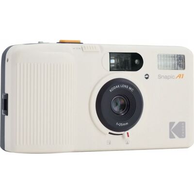 Kodak Snapic A1 Ivory White Aparat Analogowy Na Kliszę 35mm Automat + Oled / Biały Kodak Snapic A1 Ivory White Aparat Analogowy Na Kliszę 35mm Automat + Oled / Biały