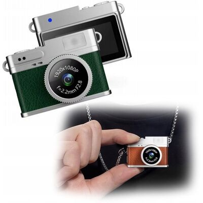 Mini Aparat Cyfrowy Xrec X4 2mp 1080p Lcd 0,96 Wisiorek Breloczek Zawieszka/ X4 Zielony Mini Aparat Cyfrowy Xrec X4 2mp 1080p Lcd 0,96 Wisiorek Breloczek Zawieszka/ X4 Zielony