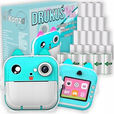 Inny producent Mini Drukarka Drukuś Aparat Fotograficzny Natychmiastowy Termiczna 23 Rolki Inny producent Mini Drukarka Drukuś Aparat Fotograficzny Natychmiastowy Termiczna 23 Rolki