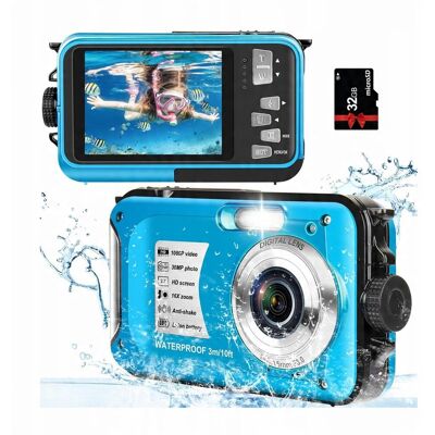 Inny producent Yisence Wodoodporny Aparat Cyfrowy 10 Ft 30 Mp Fhd 1080p 16x Zoom Kamera Inny producent Yisence Wodoodporny Aparat Cyfrowy 10 Ft 30 Mp Fhd 1080p 16x Zoom Kamera