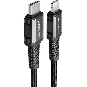 Acefast kabel MFI USB Typ C - Lightning 1,2m, 30W, 3A czarny (C1-01 black)