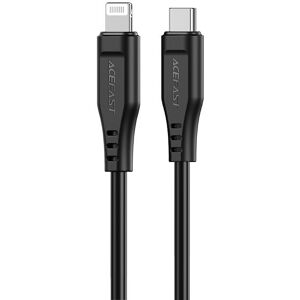 Acefast kabel MFI USB Typ C - Lightning 1,2m, 30W, 3A czarny (C3-01 black)