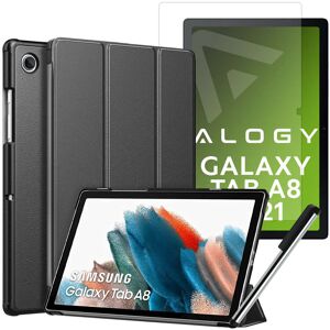 Inny producent Etui Alogy Book Cover do Samsung Galaxy Tab A8 2021 SM-X200/SM-X205 Szary + Folia + Rysik