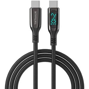 Kabel USB-C do USB-C TIKTAALIK PD 240W, 1,5m (czarny)