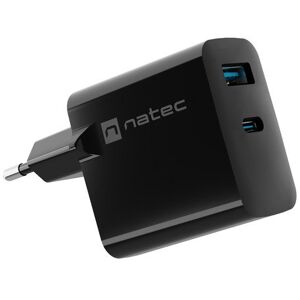 Ładowarka sieciowa natec ribera gan 1x usb-a + 1x usb-c 65w czarna