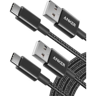 Anker - USB C Charger Cable - 3 m - USB-A to USB-C - Cable Anker - USB C Charger Cable - 3 m - USB-A to USB-C - Cable