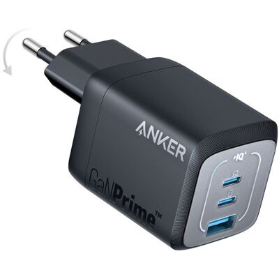 Uniwersalna Czarna Podstawa Szybkiego Ładowania USB Anker Prime Uniwersalna Czarna Podstawa Szybkiego Ładowania USB Anker Prime
