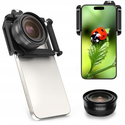 Obiektyw Soczewka Apexel Super Makro Hd Zoom 10-20x Do Telefonu Smartfona / Apl-Zm100 Obiektyw Soczewka Apexel Super Makro Hd Zoom 10-20x Do Telefonu Smartfona / Apl-Zm100