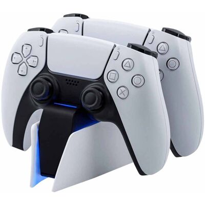 Alogy Podwójna Stacja Dokująca Do Kontrolera Pada Do Playstation 5 Ps5 Biała Alogy Podwójna Stacja Dokująca Do Kontrolera Pada Do Playstation 5 Ps5 Biała