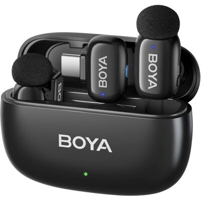 BOYA Zestaw Mikrofonów Bezprzewodowych Z Etui Mini 2-02 2.4ghz Usb-C BOYA Zestaw Mikrofonów Bezprzewodowych Z Etui Mini 2-02 2.4ghz Usb-C
