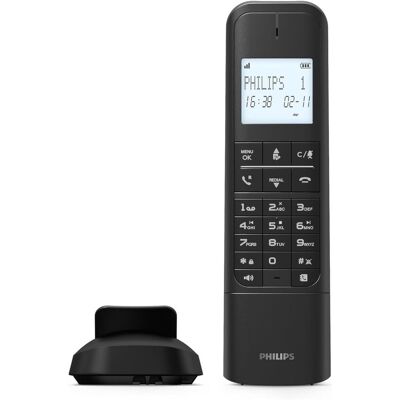 Bezprzewodowy Telefon Philips M4751B z Automatyczną Sekretarką czarny Bezprzewodowy Telefon Philips M4751B z Automatyczną Sekretarką czarny