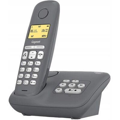 Siemens Outlet Telefon bezprzewodowy Gigaset A280A z wyświetlaczem Szary Siemens Outlet Telefon bezprzewodowy Gigaset A280A z wyświetlaczem Szary