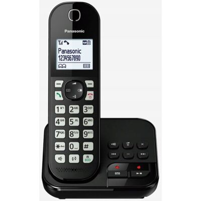 Inny producent Panasonic KX-TGC460 Telefon Bezprzewodowy z Automatyczną Sekretarką - Czarny Inny producent Panasonic KX-TGC460 Telefon Bezprzewodowy z Automatyczną Sekretarką - Czarny