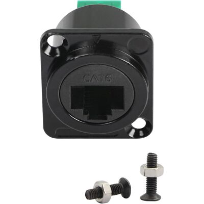 Inny producent Adapter Złącze Panelowe Rj45 Cat6 Czarny Trwały Uniwersalny Wzmocniony Inny producent Adapter Złącze Panelowe Rj45 Cat6 Czarny Trwały Uniwersalny Wzmocniony