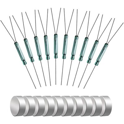 Inny producent Kontaktron Szklany 10szt 25mm 14mm Przełącznik Reed Styk Czujnik Inny producent Kontaktron Szklany 10szt 25mm 14mm Przełącznik Reed Styk Czujnik