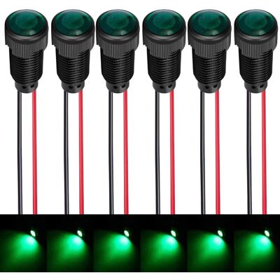 Inny producent Lampki Kontrolne Zestaw 6 Sztuk Led 10mm Wskaźniki Panelowe Trwałe Inny producent Lampki Kontrolne Zestaw 6 Sztuk Led 10mm Wskaźniki Panelowe Trwałe