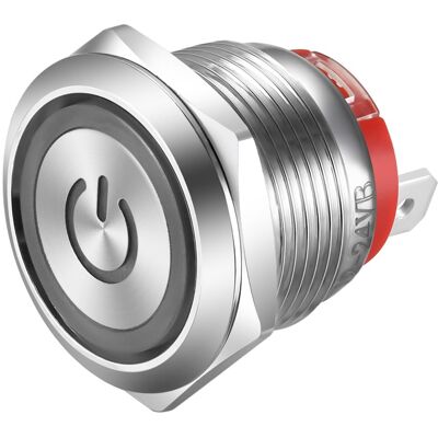 Inny producent Przełącznik 19mm Zatrzaskowy 15a 220v Wodoodporny Stalowy Przycisk Led Inny producent Przełącznik 19mm Zatrzaskowy 15a 220v Wodoodporny Stalowy Przycisk Led