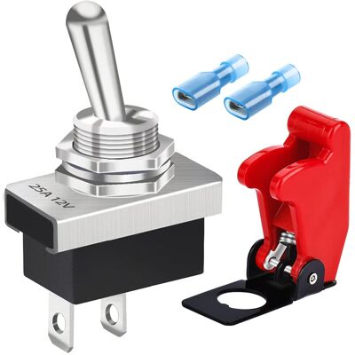 Inny producent Przełącznik Dźwigniowy Metalowy 25a 12v Spst Włącz Wyłącz Wytrzymały Koczyk Inny producent Przełącznik Dźwigniowy Metalowy 25a 12v Spst Włącz Wyłącz Wytrzymały Koczyk