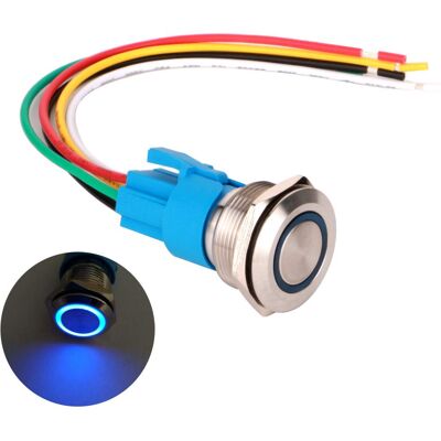 Inny producent Przycisk 22mm Stalowy Wodoodporny Z Diodą Led On Off 220v 5a Inny producent Przycisk 22mm Stalowy Wodoodporny Z Diodą Led On Off 220v 5a