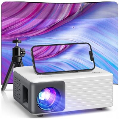 Inny producent AKIYO Mini Projektor 1080P WiFi Bluetooth Przenośny Kino Domowe Inny producent AKIYO Mini Projektor 1080P WiFi Bluetooth Przenośny Kino Domowe